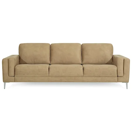 Contemporary Sofa with Metal Legs